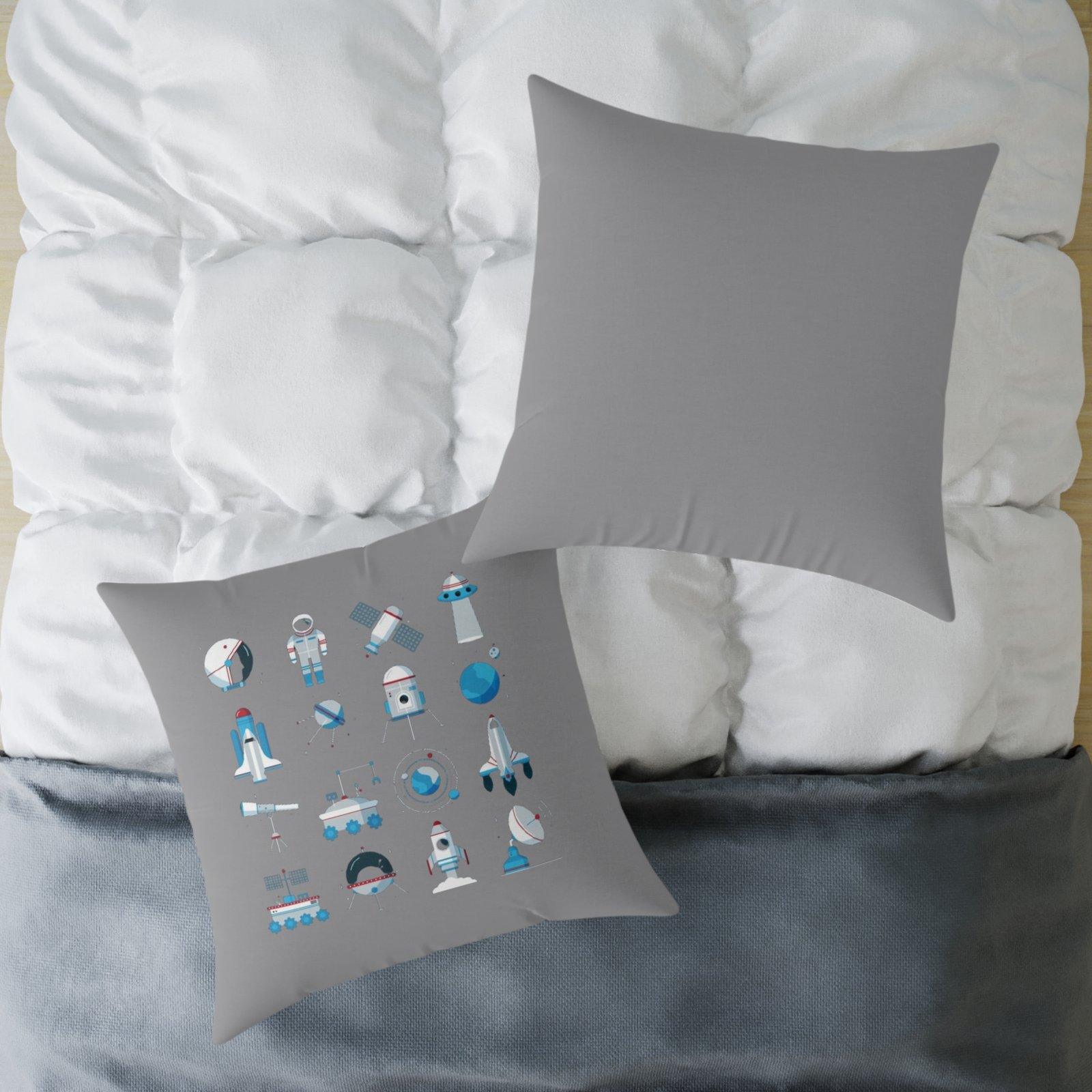 Outer Space Square Poly Canvas Pillow - Image 20