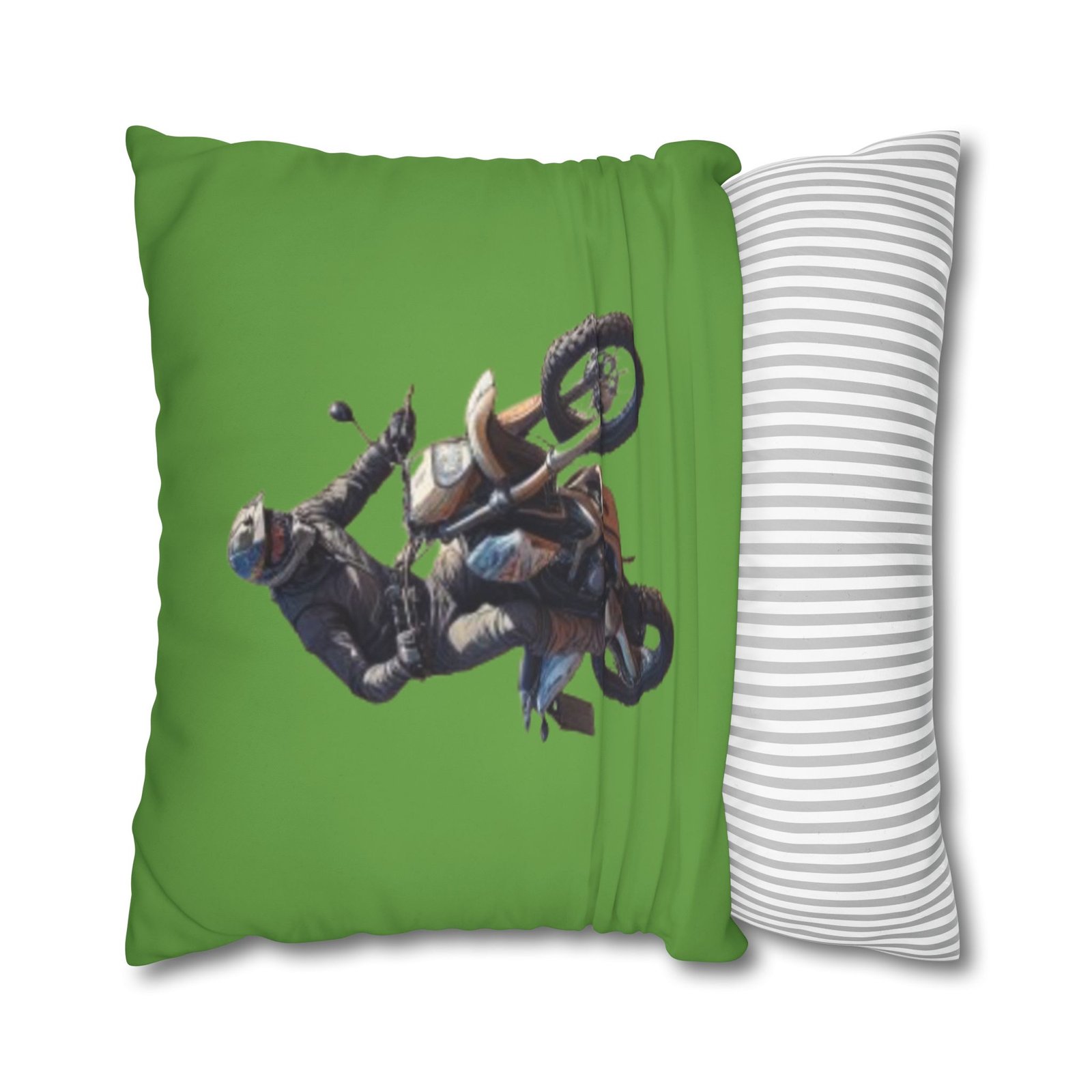 Scrambling Bikes Square Poly Canvas Pillowcase - Image 18