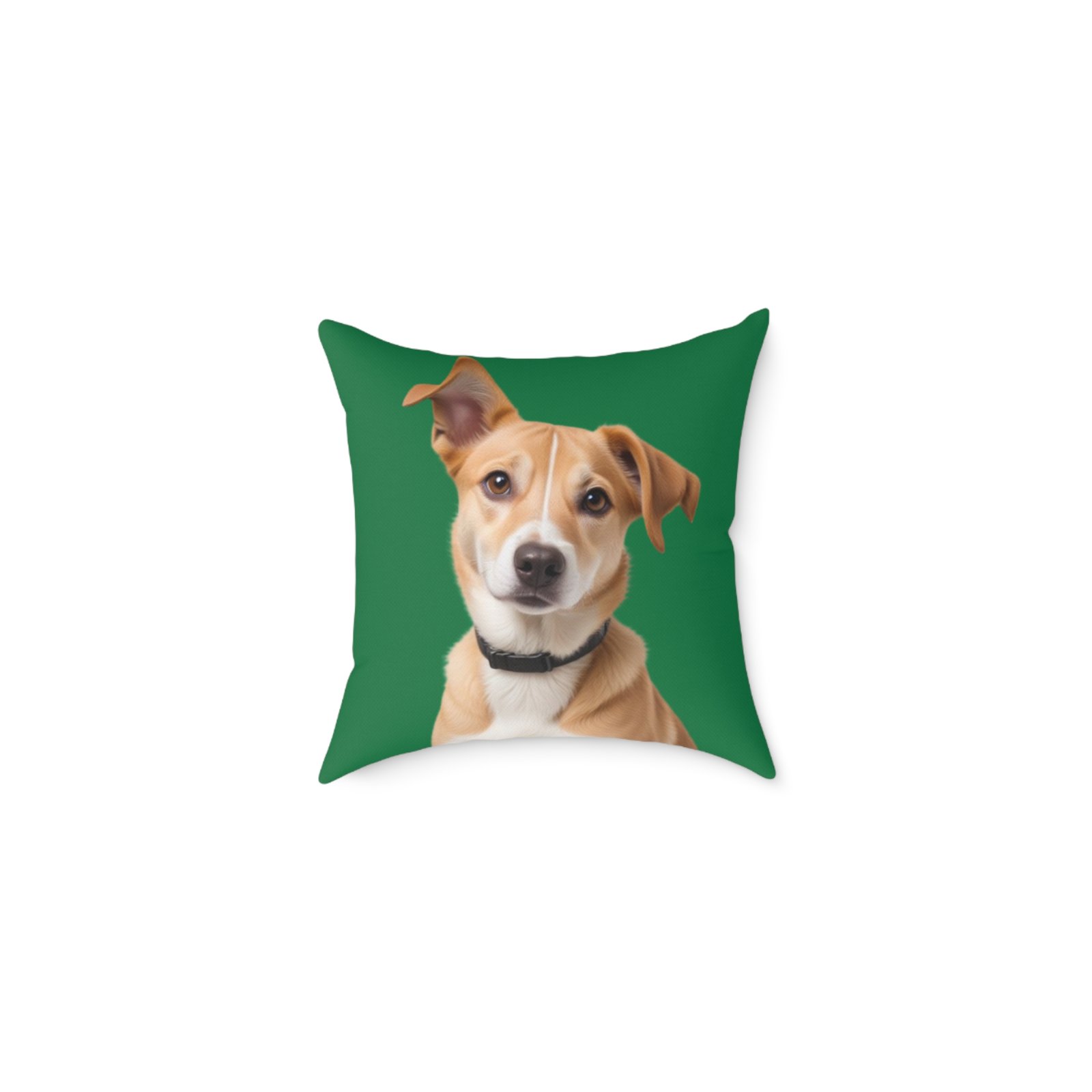 Jack Russell Square Poly Canvas Pillow