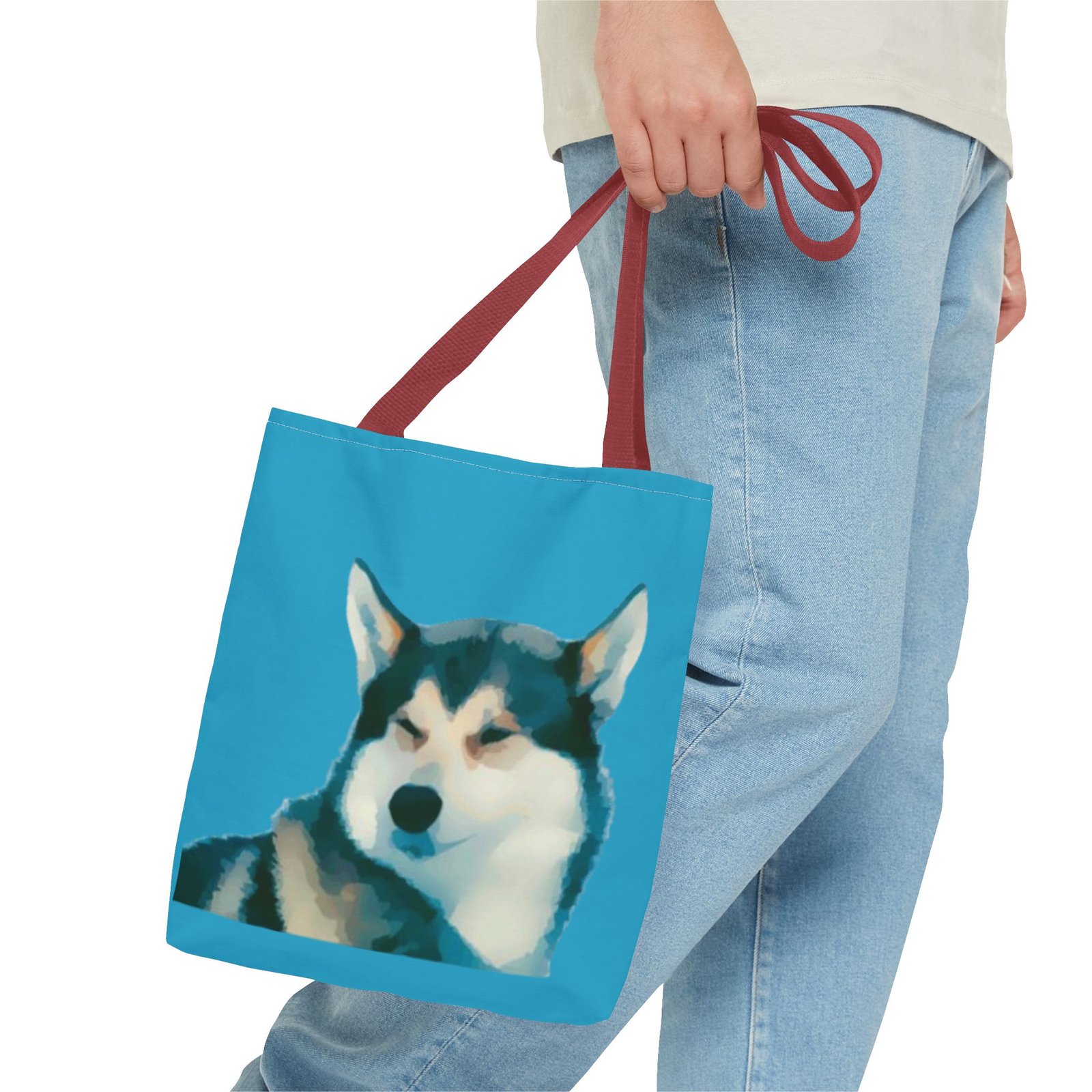 Husky Malumite Pet Lover Tote Bag - Stylish Dog Lover's Accessory - Image 7