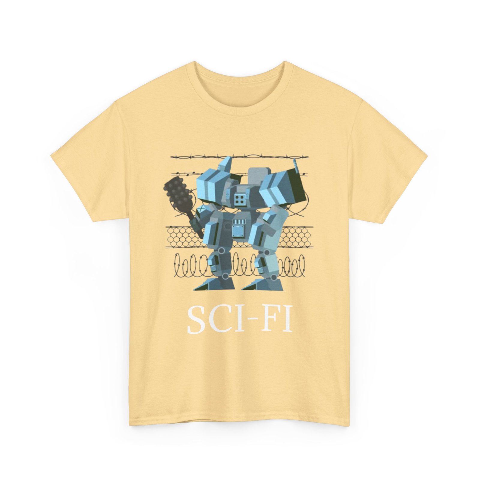 Sci-Fi Robot Futuristic Tee, Unisex Cotton T-Shirt, Geeky Clothing, Perfect Gift for Sci-Fi Lovers, Casual Wear, Unique Graphic Tee - Image 15