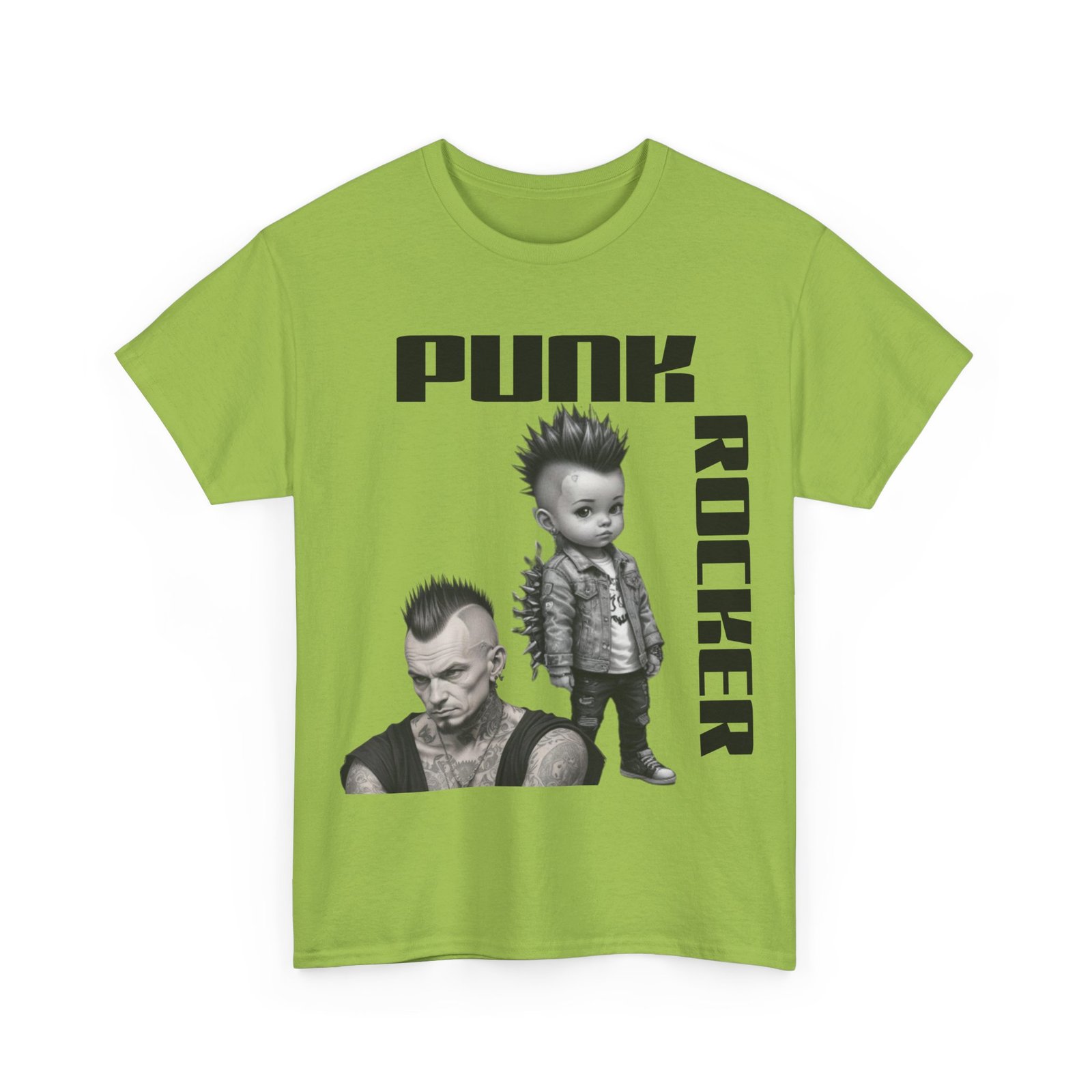 Punk Mother Daughter Father Son Grandparents Grandkids Matching Unisex Heavy Cotton Tee - Image 43