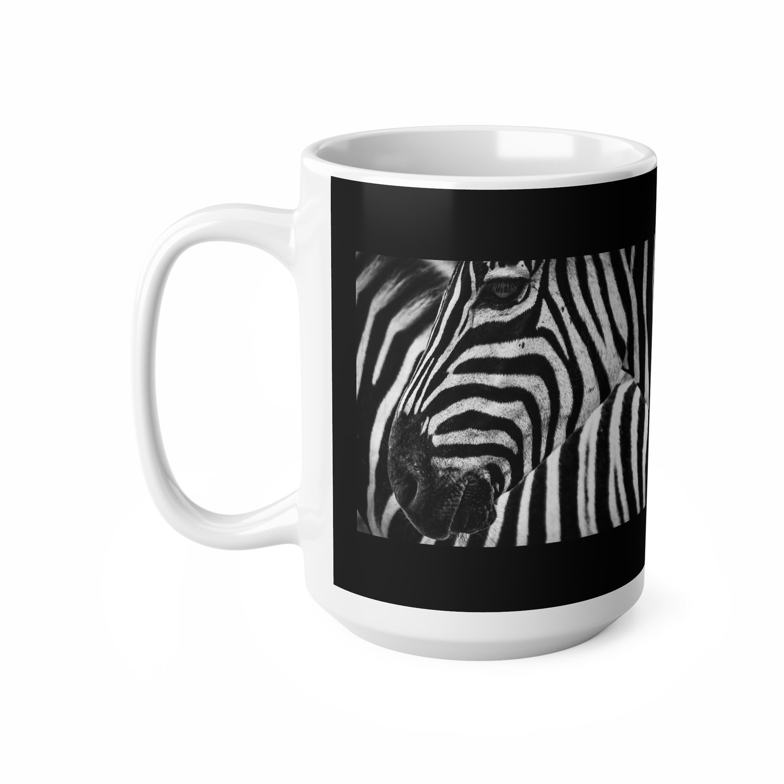 Zebra Print Ceramic Coffee Cups, 11oz, 15oz - Image 6