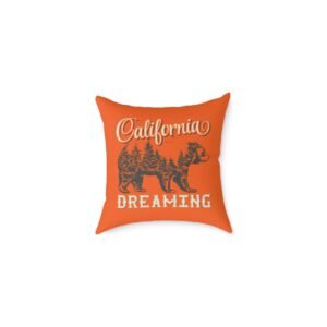 California Dreaming Square Poly Canvas Pillow