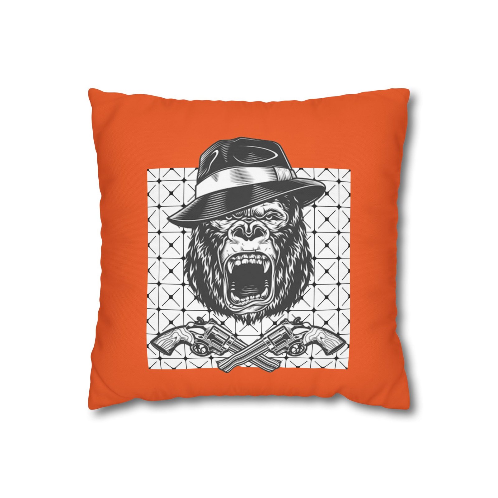 Gangster Square Poly Canvas Pillowcase