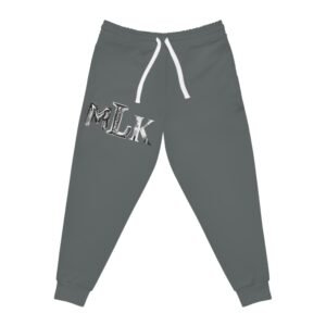 Athletic Joggers with MLK Design, Comfortable Jogging Pants, Sportswear Gift, Activewear, Fitness Apparel, Red Joggers