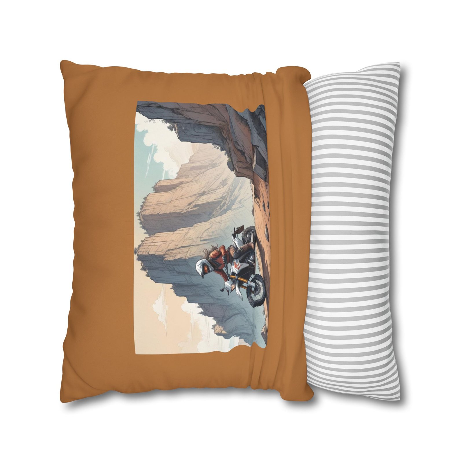 Scrambling Bikes Square Poly Canvas Pillowcase - Image 14