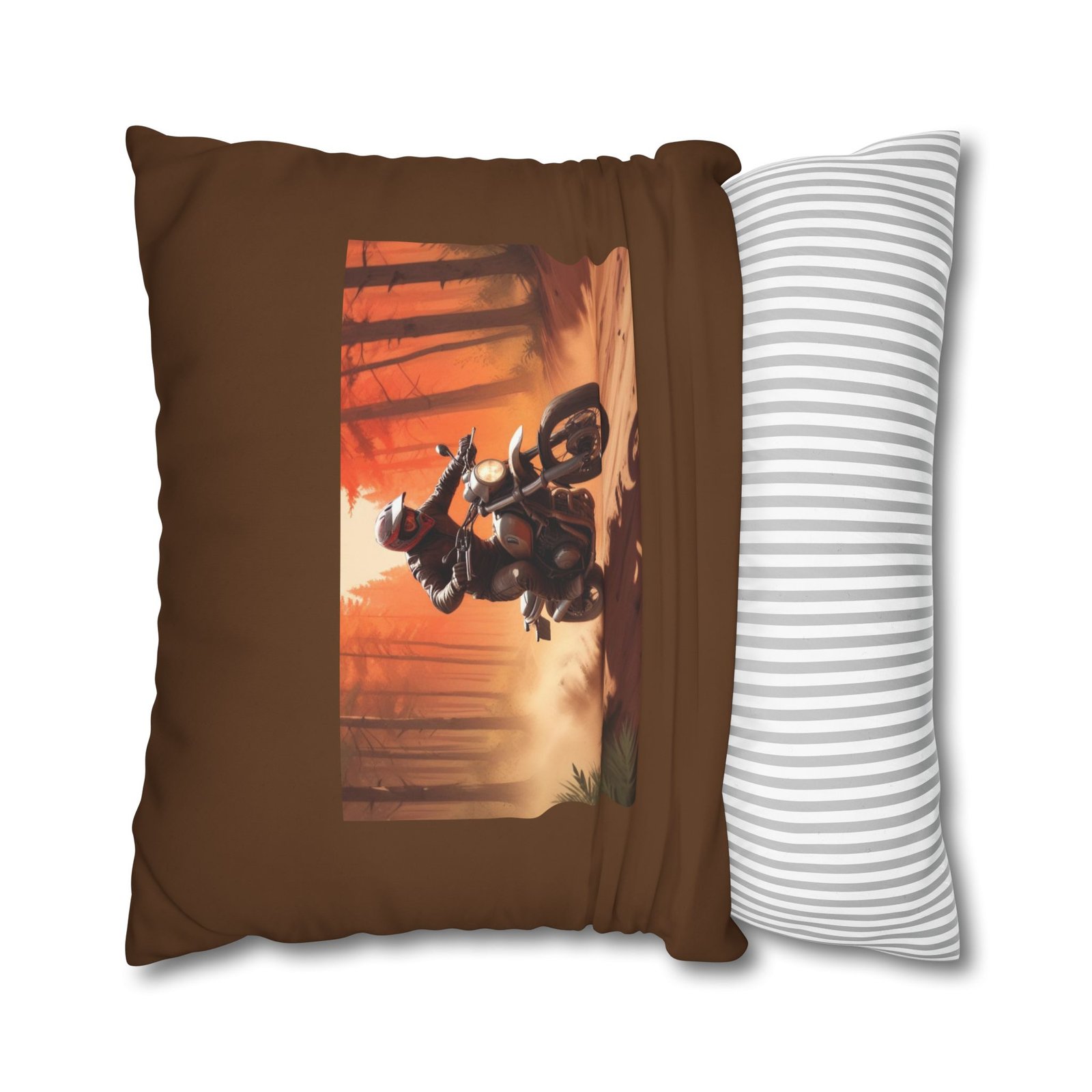 Scrambling Bikes Square Poly Canvas Pillowcase - Image 18