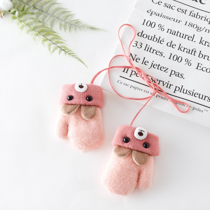 Plush cartoon baby gloves for babies and toddlers - Image 5