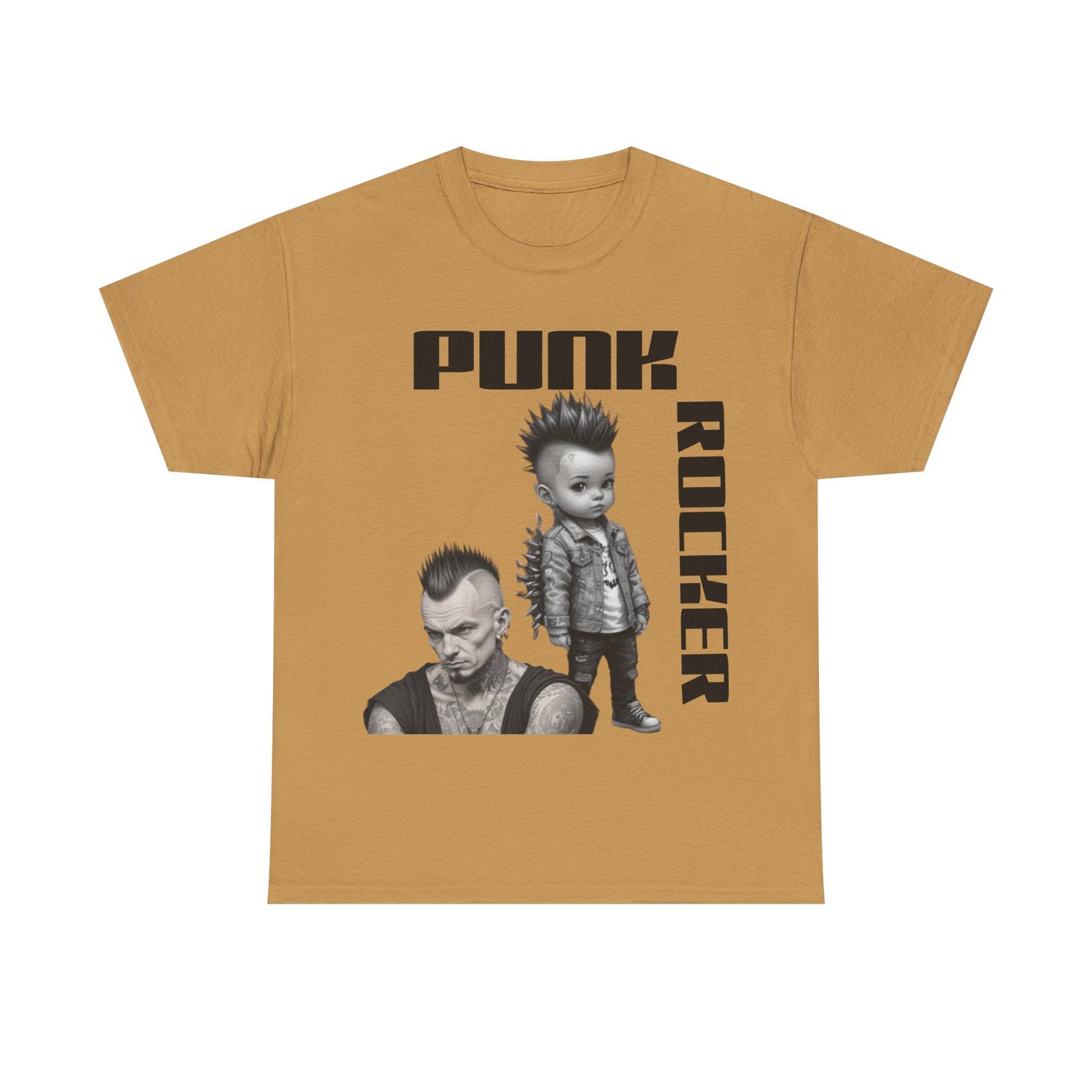 Punk Mother Daughter Father Son Grandparents Grandkids Matching Unisex Heavy Cotton Tee - Image 25