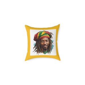 Simply Reggae Square Poly Canvas Pillow