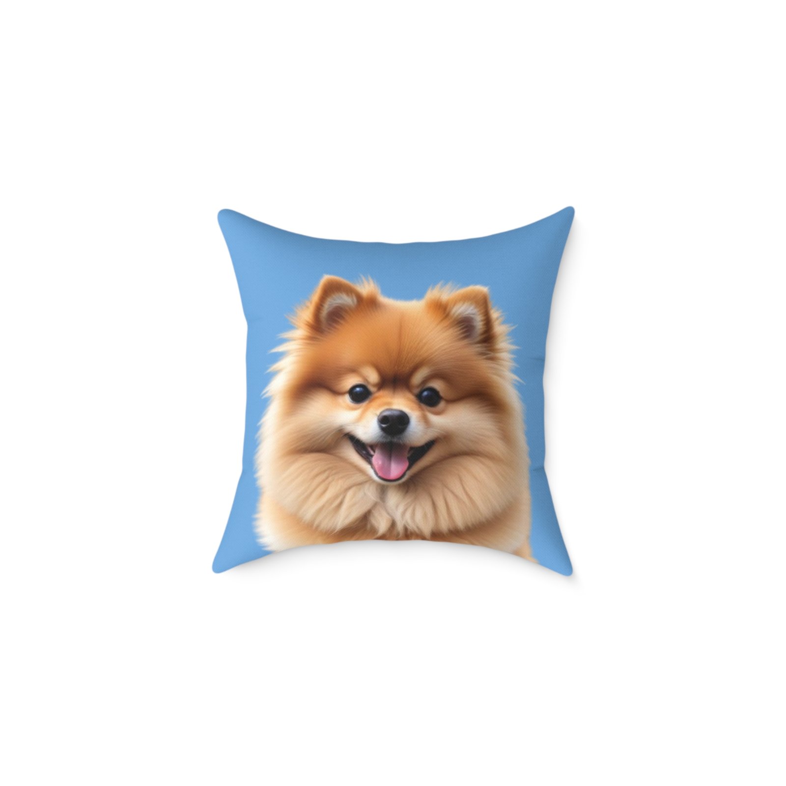 Pomeranian Dog Square Poly Canvas Pillow - Image 5