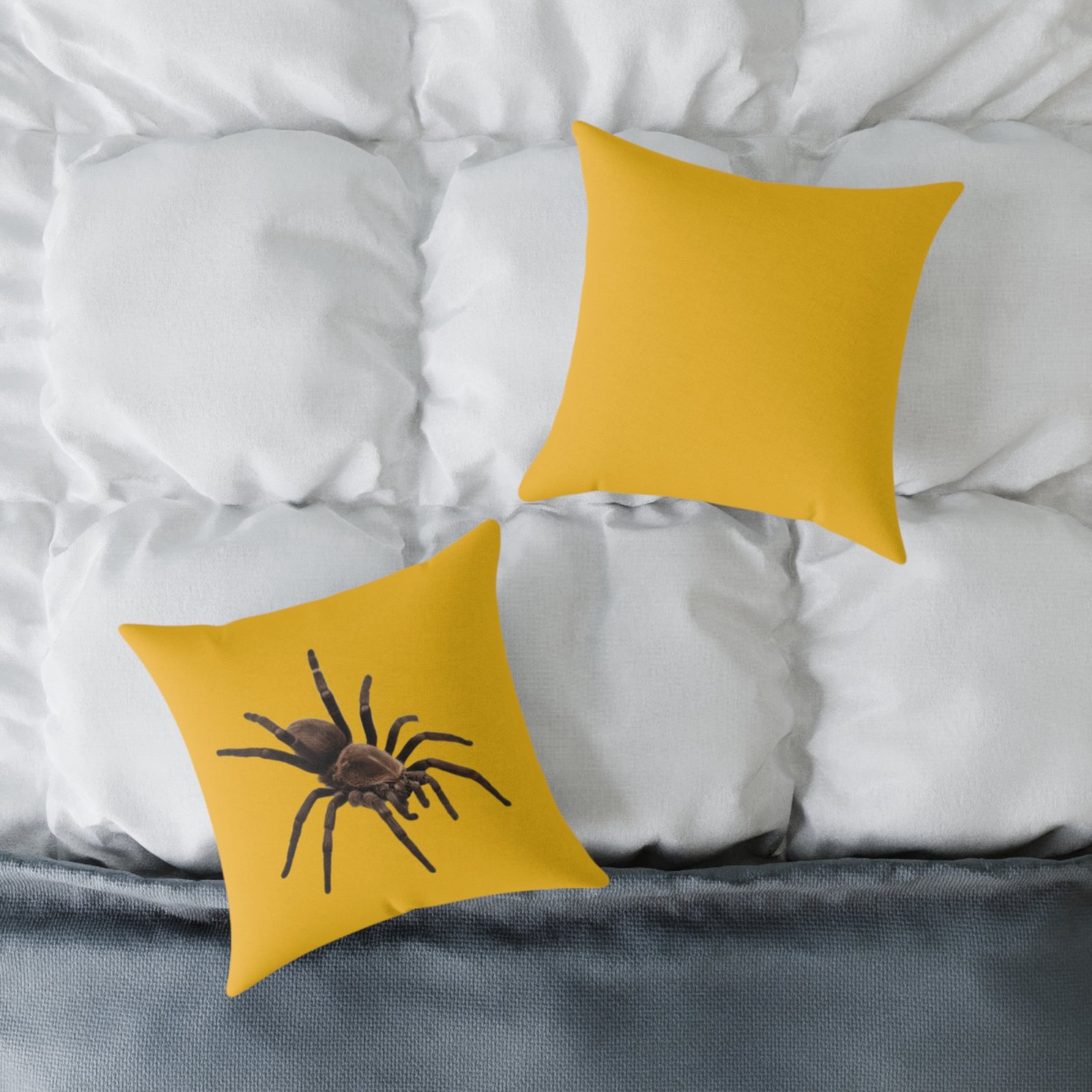 Spider Square Poly Canvas Pillow - Image 4