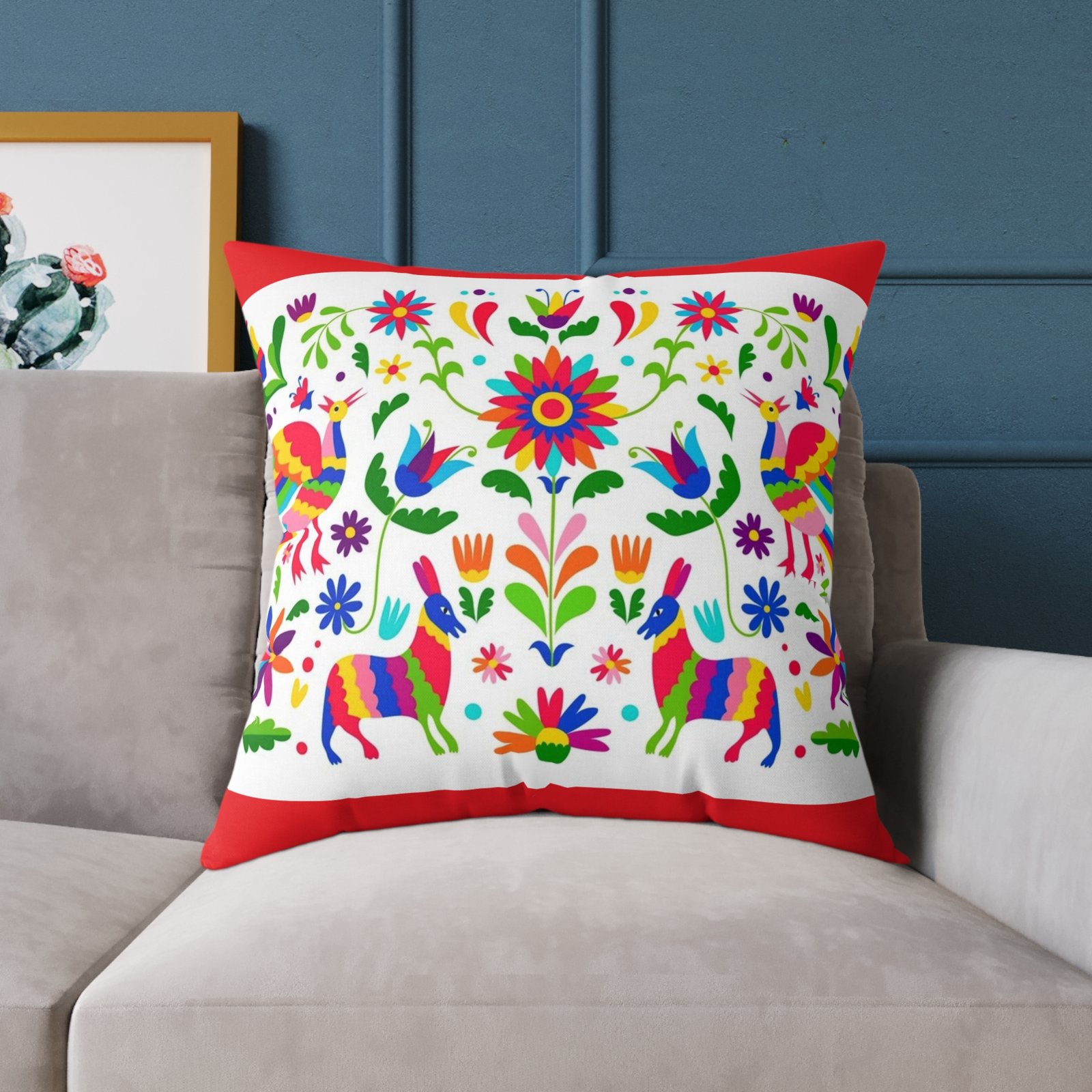 Mexico Square Poly Canvas Pillow - Image 19