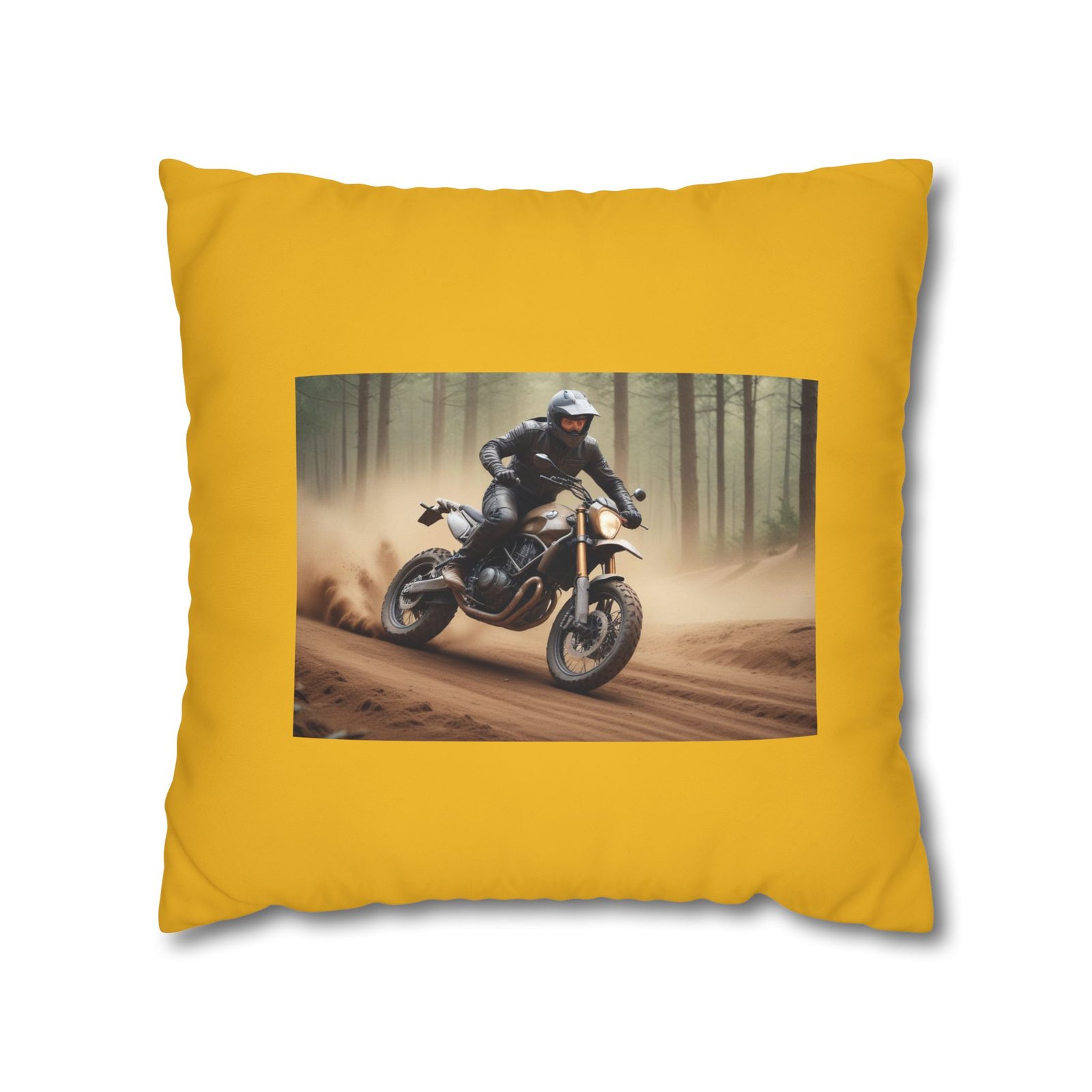Scrambling Bikes Square Poly Canvas Pillowcase - Image 9