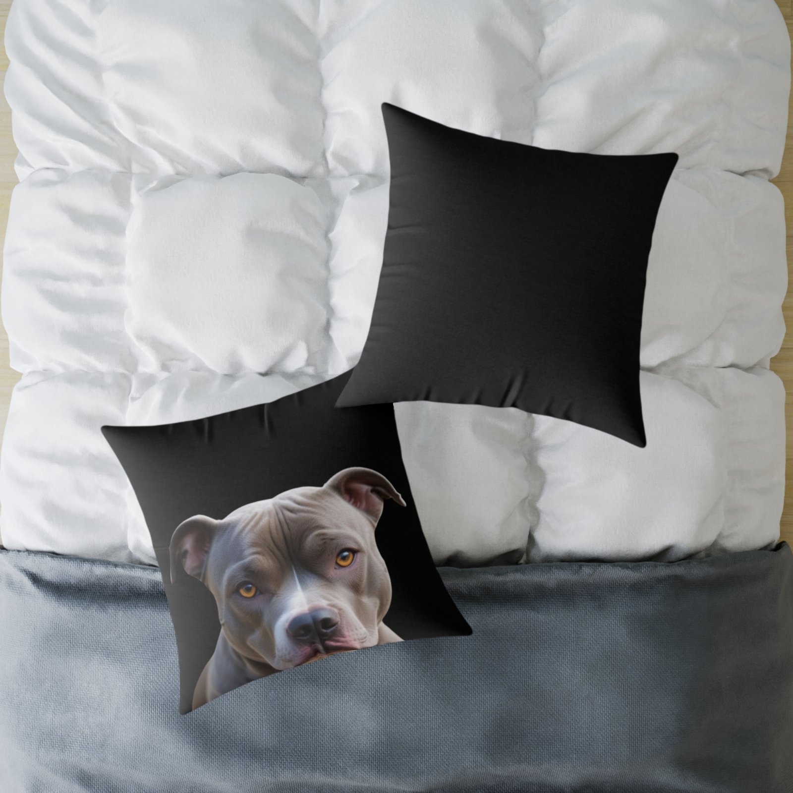 Staffordshire Bull Terrier Square Poly Canvas Pillow - Image 16