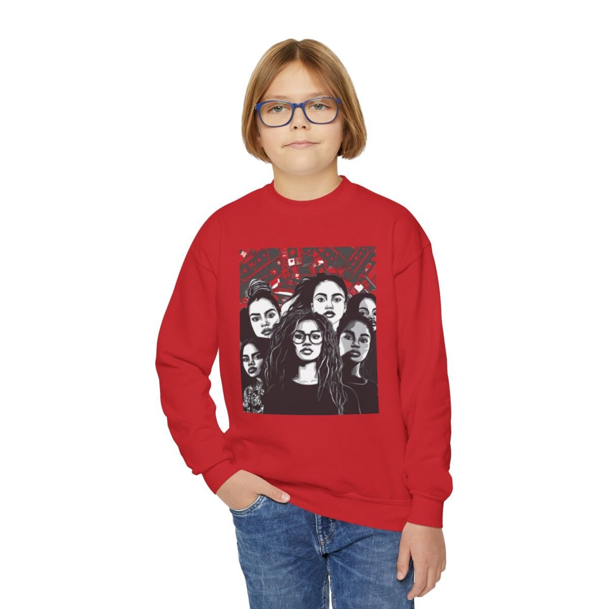 Another Level Brand Youth Crewneck Sweatshirt - Image 6
