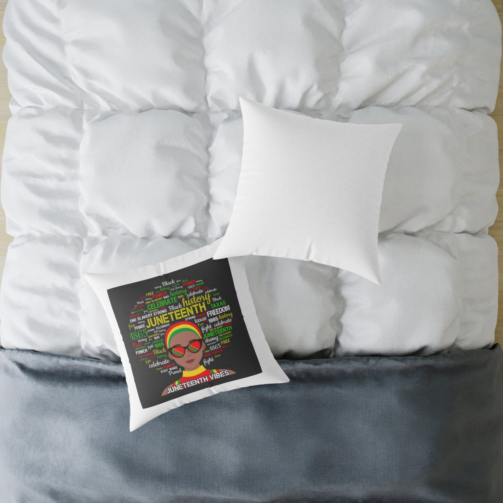 Jamaica Reggae Rasta Music Spliff Cannabis Square Poly Canvas Pillow 08 - Image 12