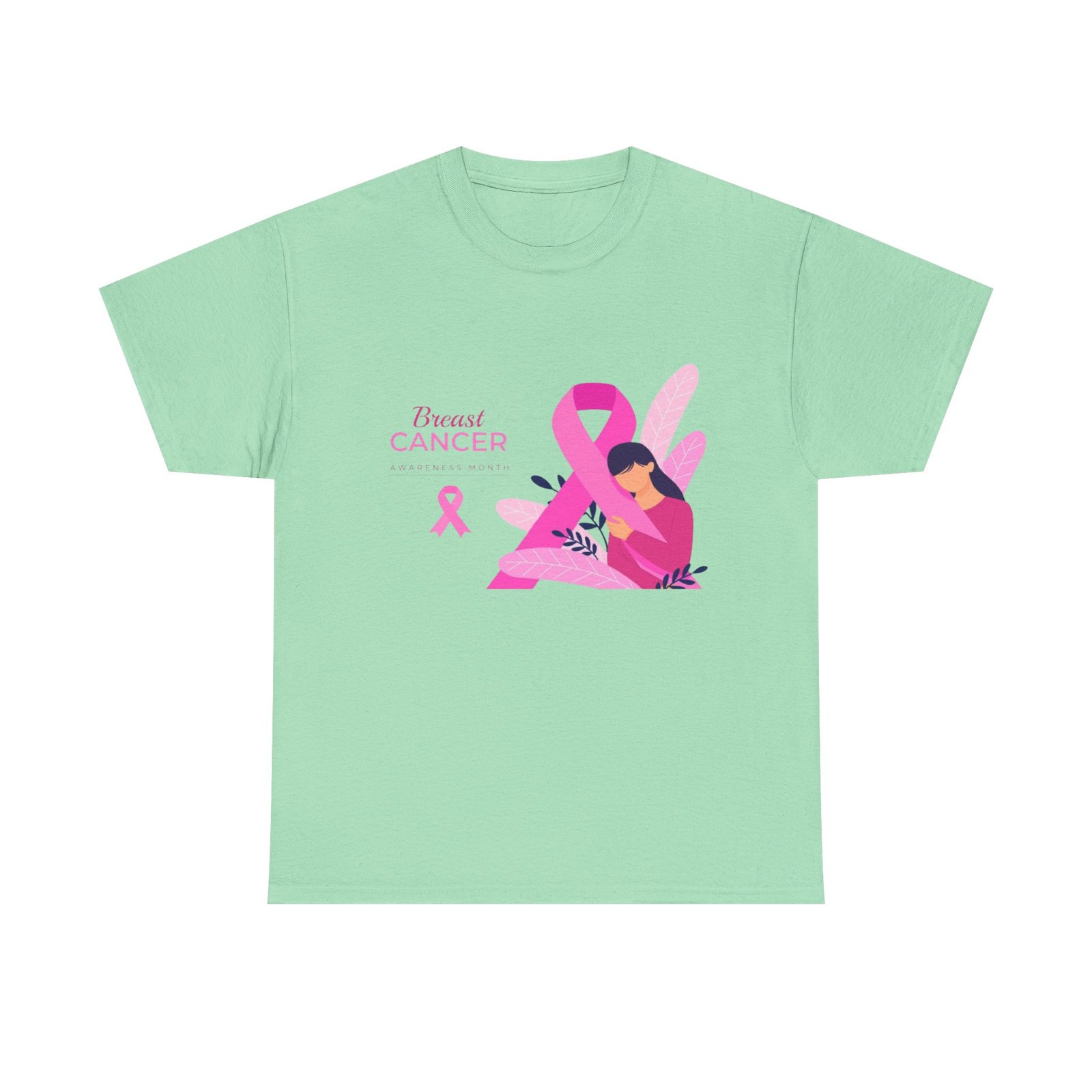 Breast Cancer Awareness Unisex Heavy Cotton Tee - Image 45