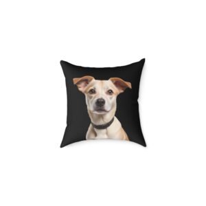 Jack Russell Square Poly Canvas Pillow