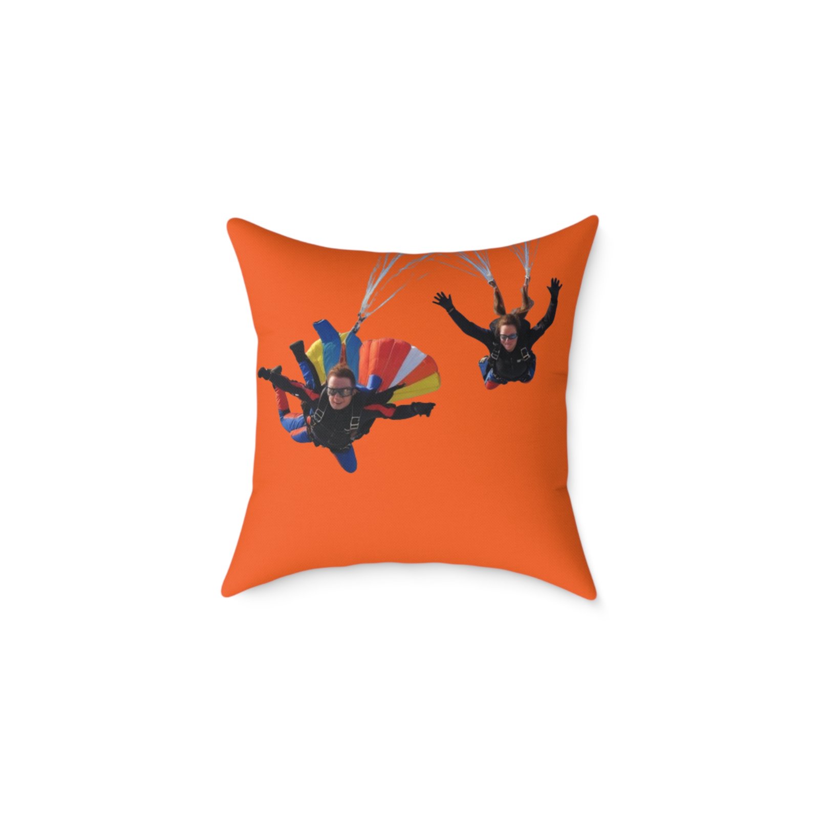 Parachuters Square Poly Canvas Pillow - Image 5