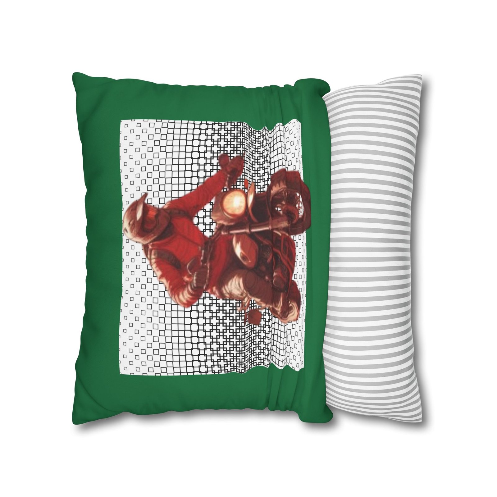 Scrambling Bikes Square Poly Canvas Pillowcase - Image 10