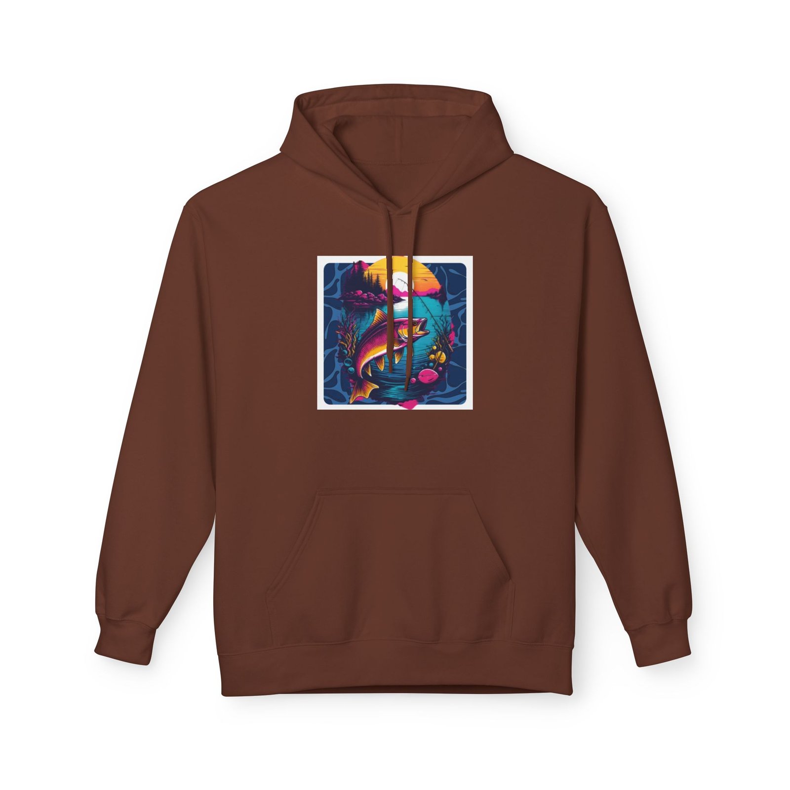 Fishing Adventure Water Sport Fleece Hoodie | Perfect Gift for Anglers, Outdoor Enthusiasts, Fishing Trips, Birthdays, and Summer - Image 9