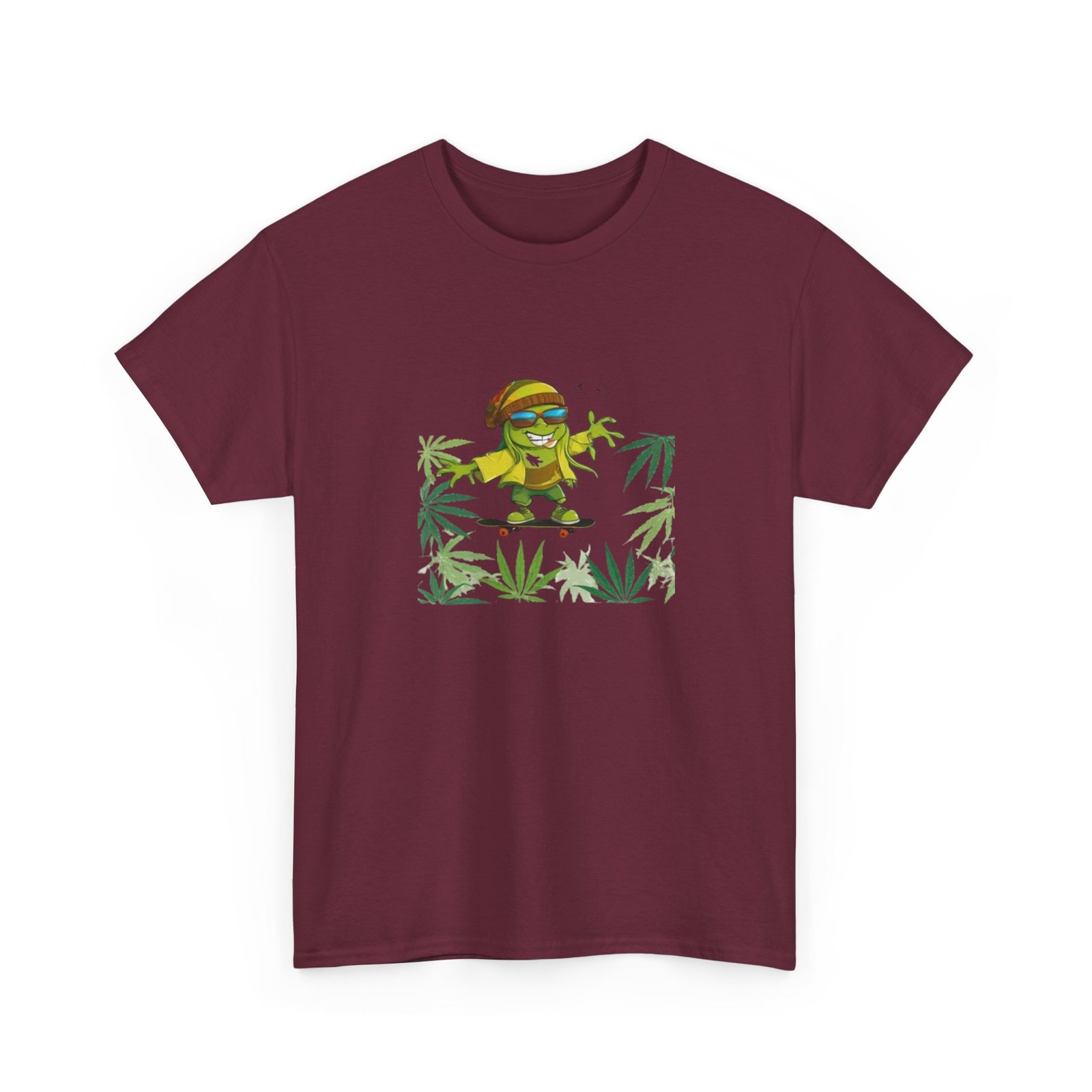 Cannabis Leaves Unisex Heavy Cotton Tee 08 - Image 11