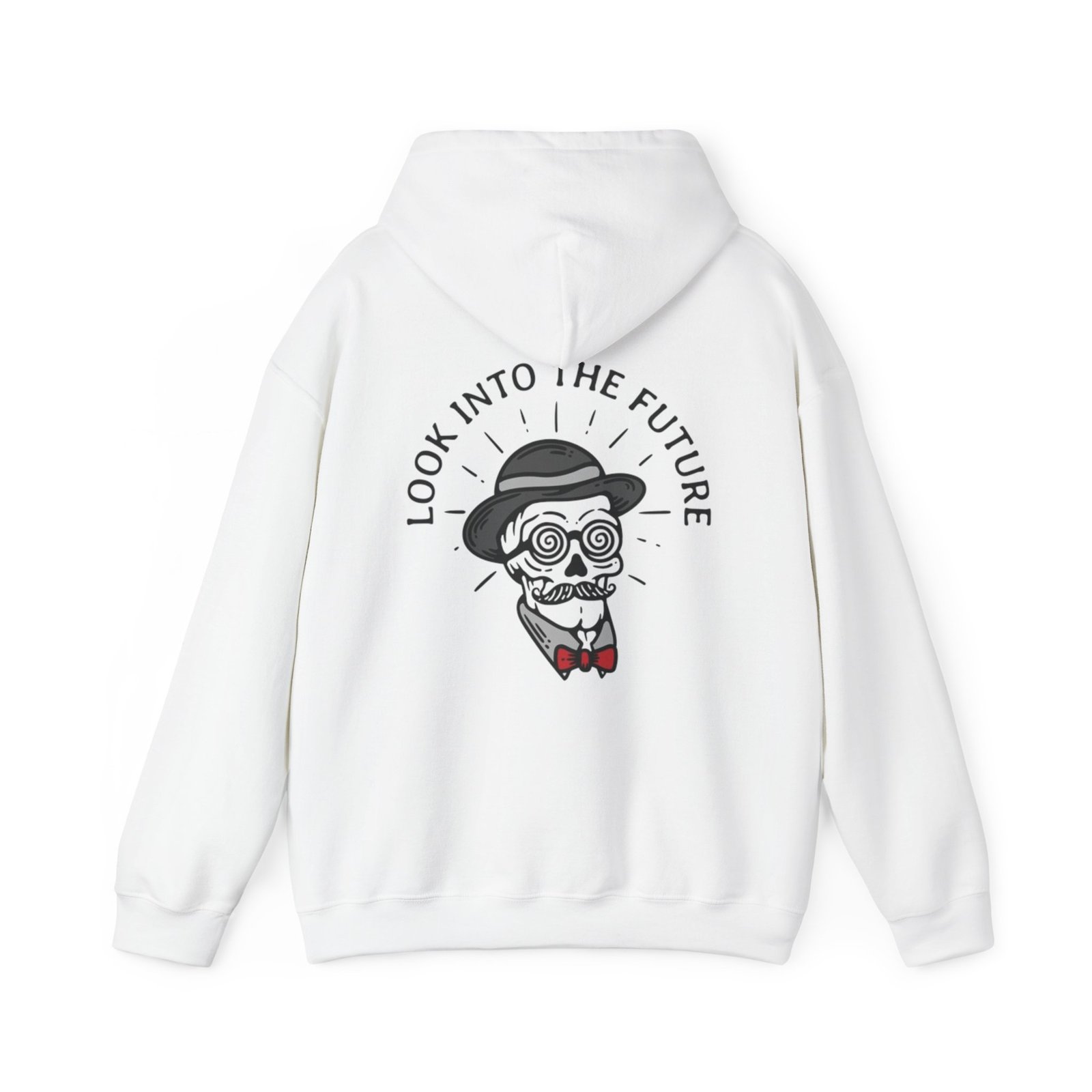 Gangster Skull Tattoo Hooded Sweatshirt. Unisex Heavy Blend™ Hooded Sweatshirt - Image 2