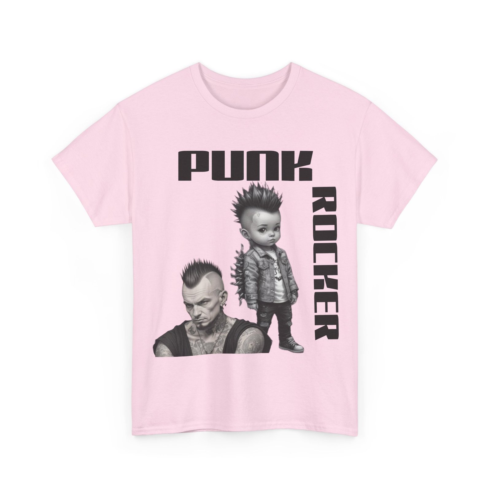 Punk Mother Daughter Father Son Grandparents Grandkids Matching Unisex Heavy Cotton Tee - Image 59
