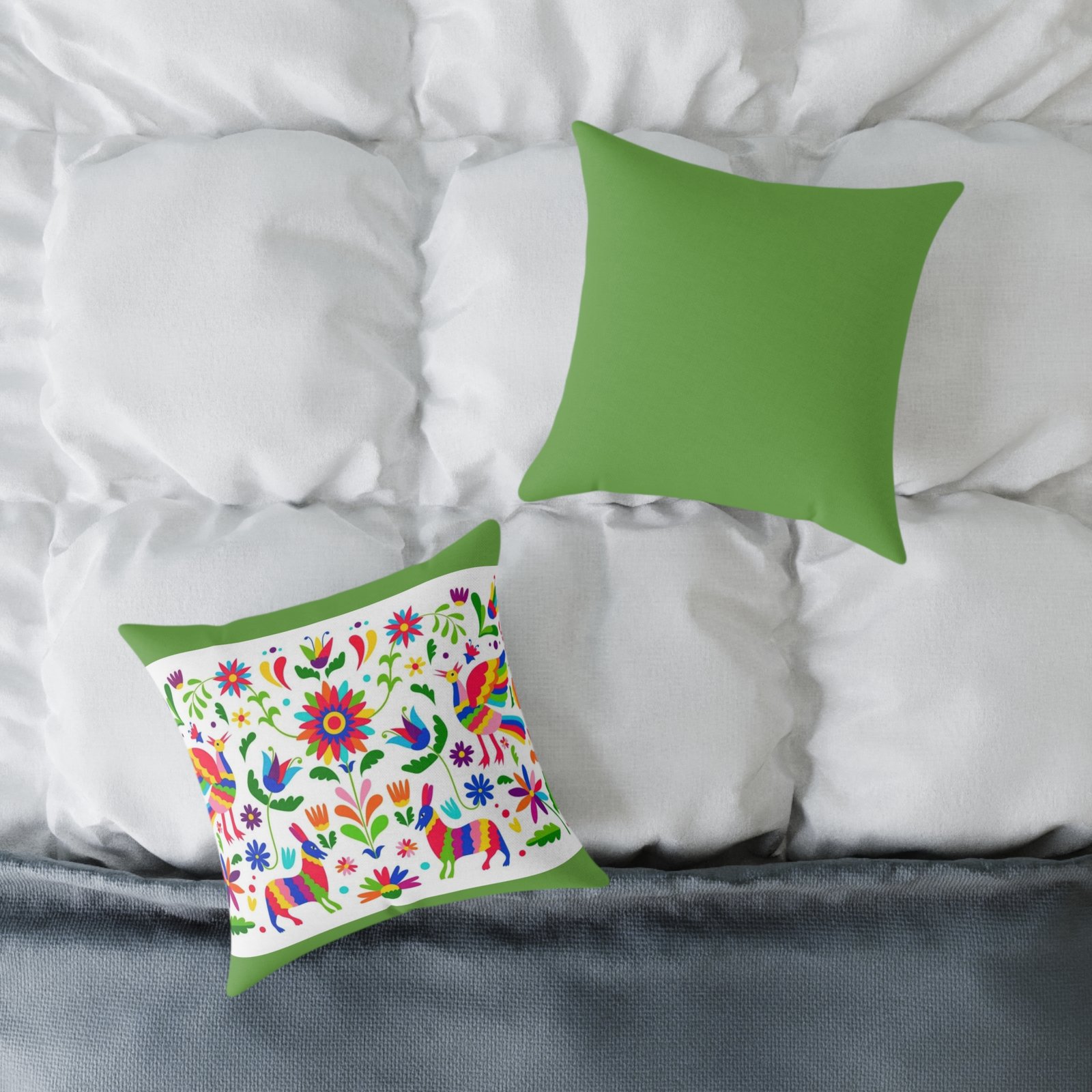 Mexico Square Poly Canvas Pillow - Image 4