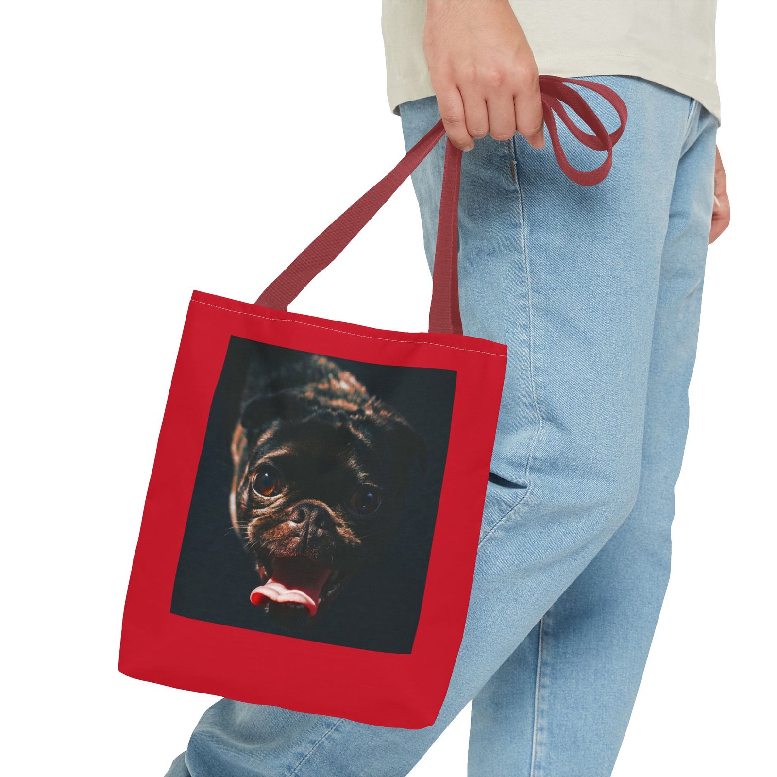 Pug Pet Lover Tote Bag - Stylish Dog Lover's Accessory - Image 7