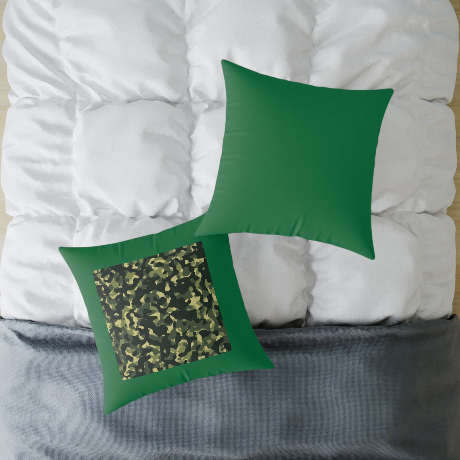 Army Square Poly Canvas Pillow - Image 16