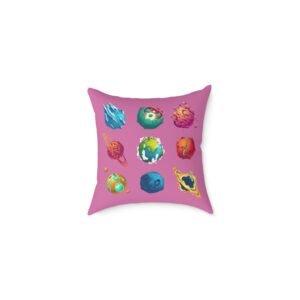 Outer Space Square Poly Canvas Pillow
