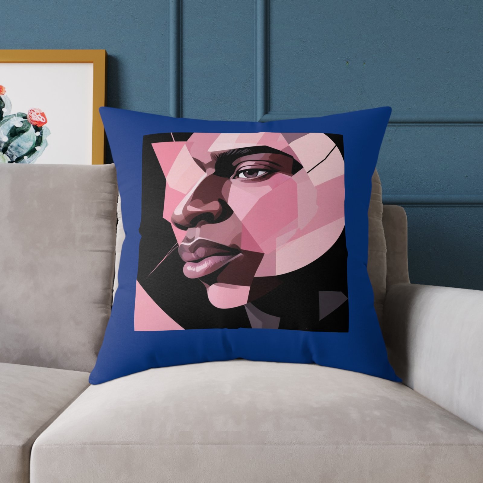 Abstract Square Poly Canvas Pillow - Image 19