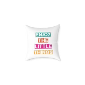 Positivity Self Help Square Poly Canvas Pillow