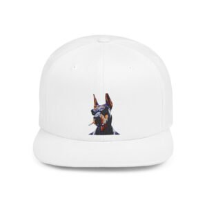 Doberman Vibrant Flower Crown Snapback Hat | Trendy Cap for Festivals, Summer, Outdoor Adventures, Gift for Her