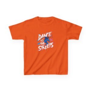 Dance Street Style Kids Heavy Cotton™ Tee - Cool Graffiti Design for Young Trendsetters
