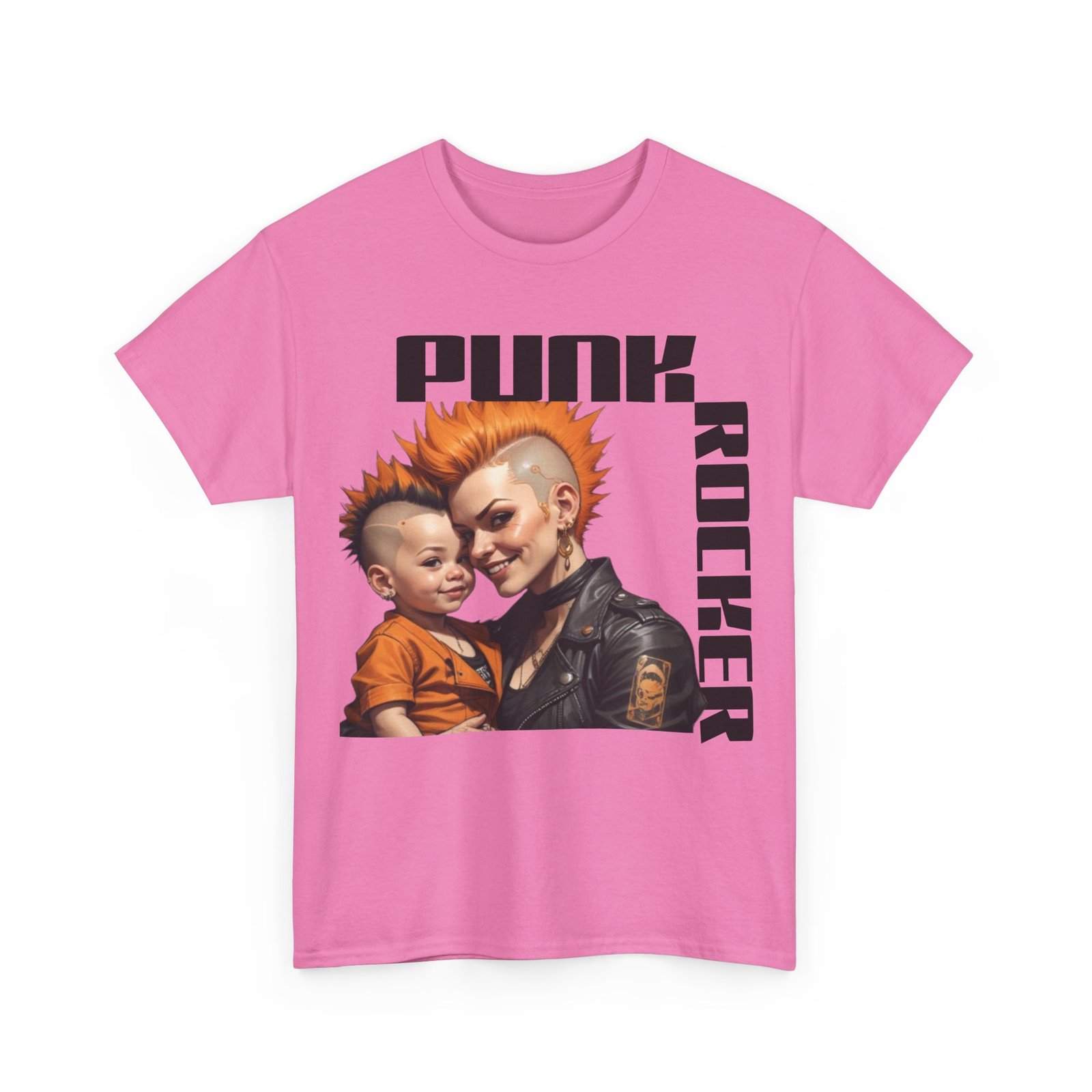 Punk Mother Daughter Father Son Grandparents Grandkids Matching Unisex Heavy Cotton Tee - Image 63