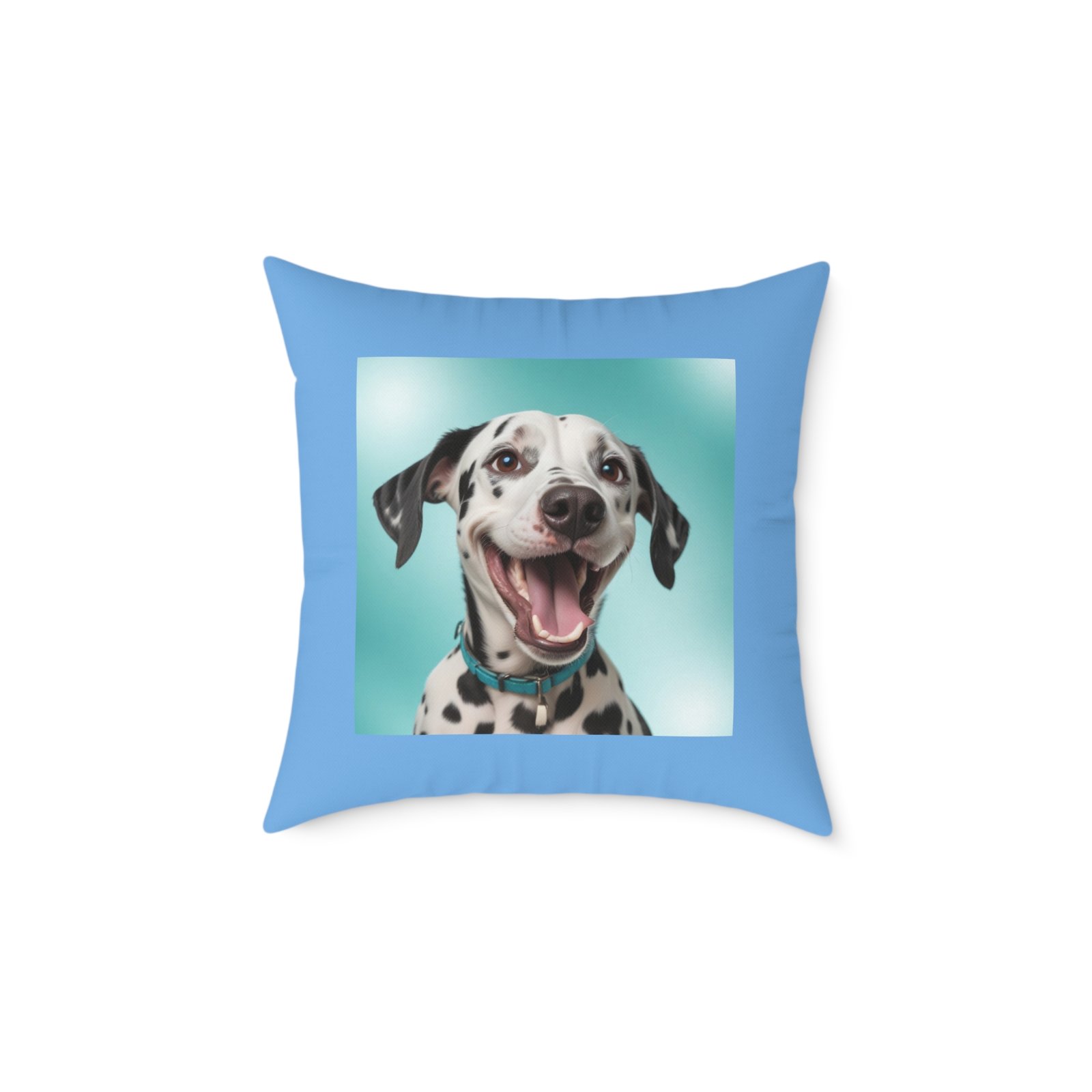 Dalmatian Pet Dog Puppy Cushion 08 Square Poly Canvas Pillow 08 - Image 9