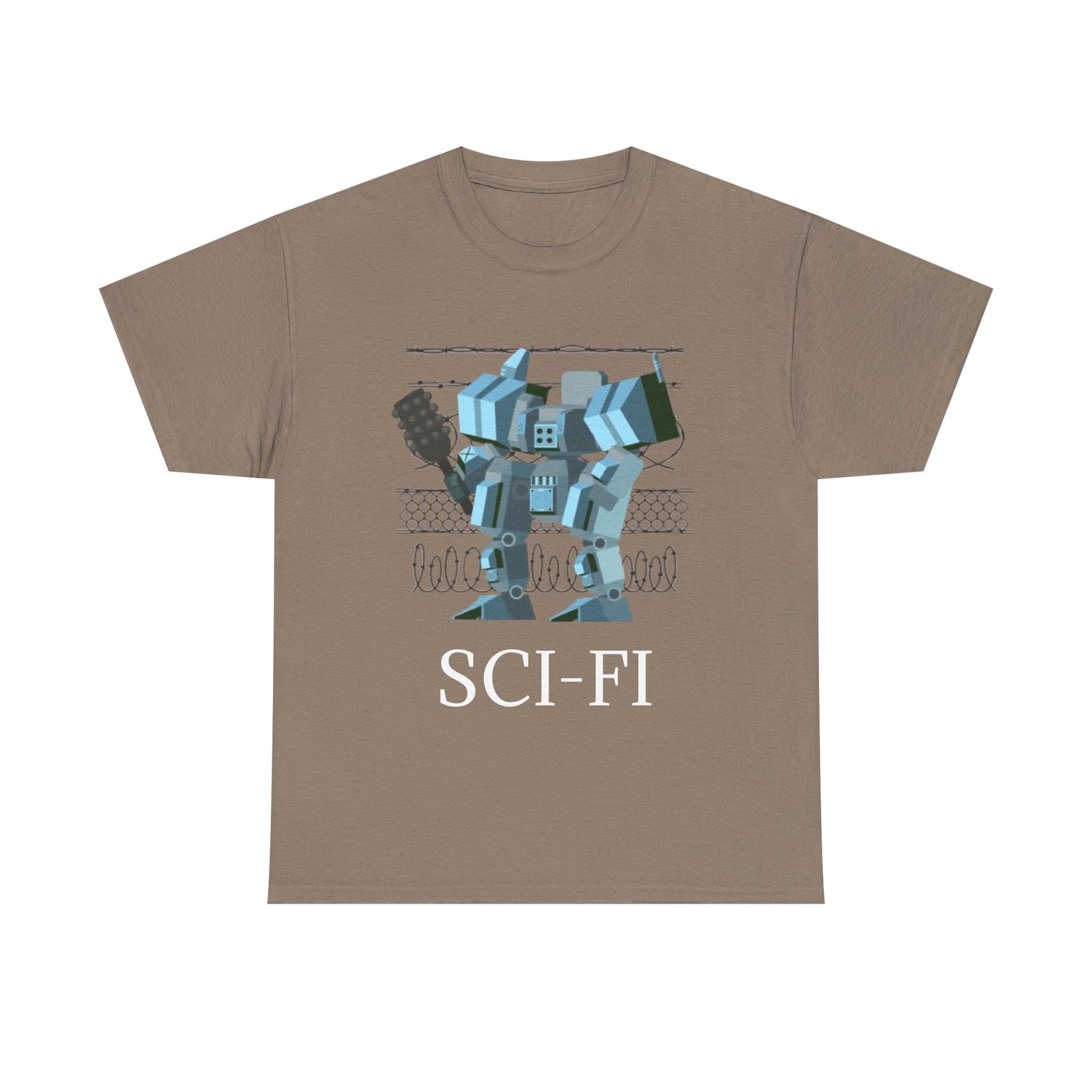 Sci-Fi Robot Futuristic Tee, Unisex Cotton T-Shirt, Geeky Clothing, Perfect Gift for Sci-Fi Lovers, Casual Wear, Unique Graphic Tee - Image 25