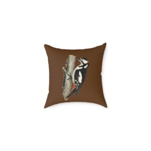 Bird Design Square Poly Canvas Pillow