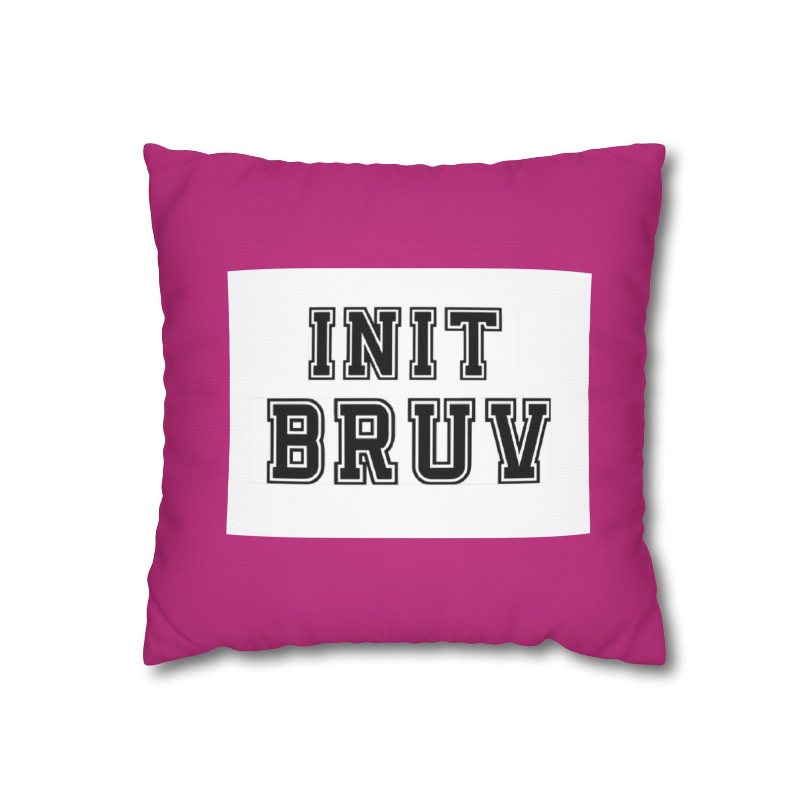 Bruv Square Poly Canvas Pillowcase