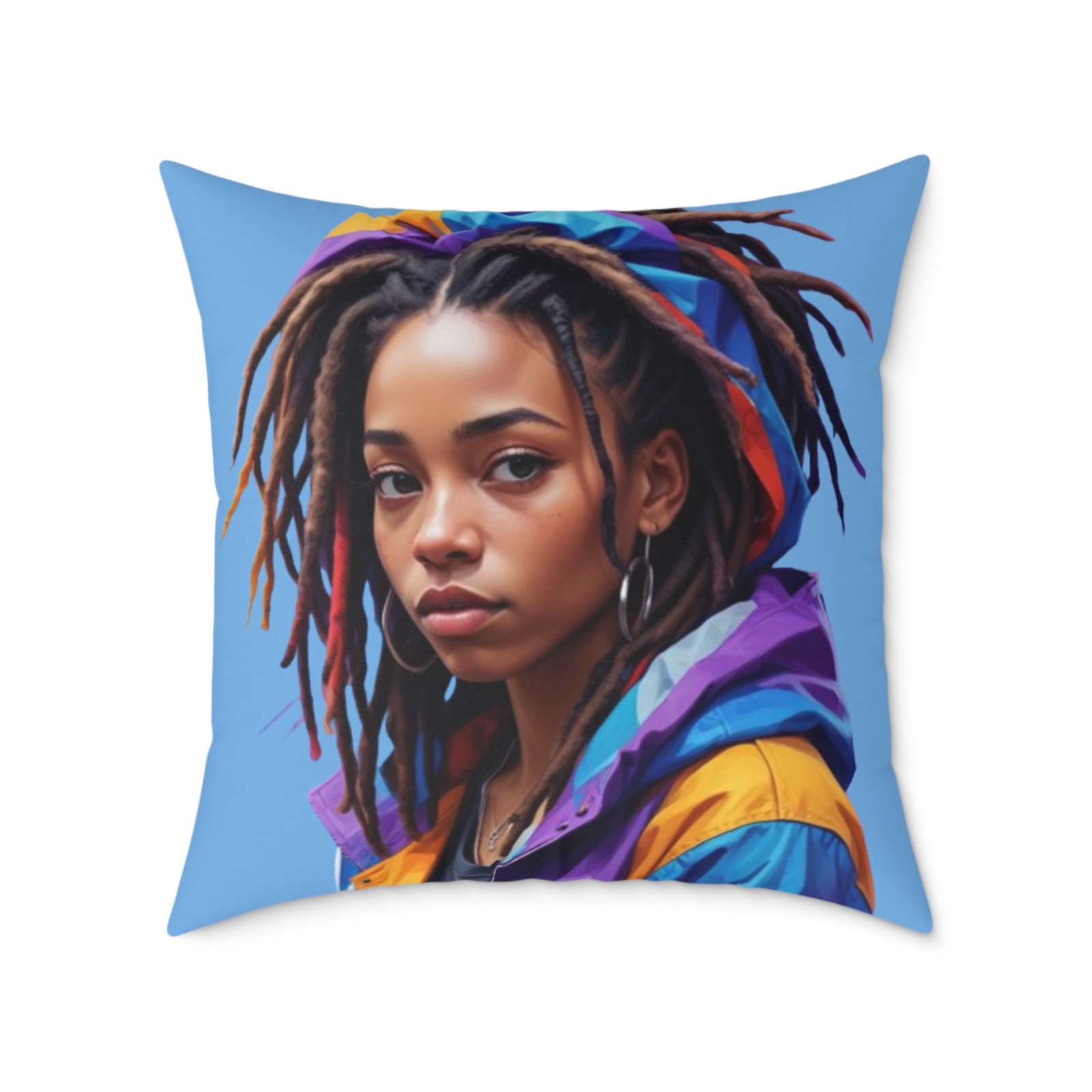 Zara Square Poly Canvas Pillow - Image 17