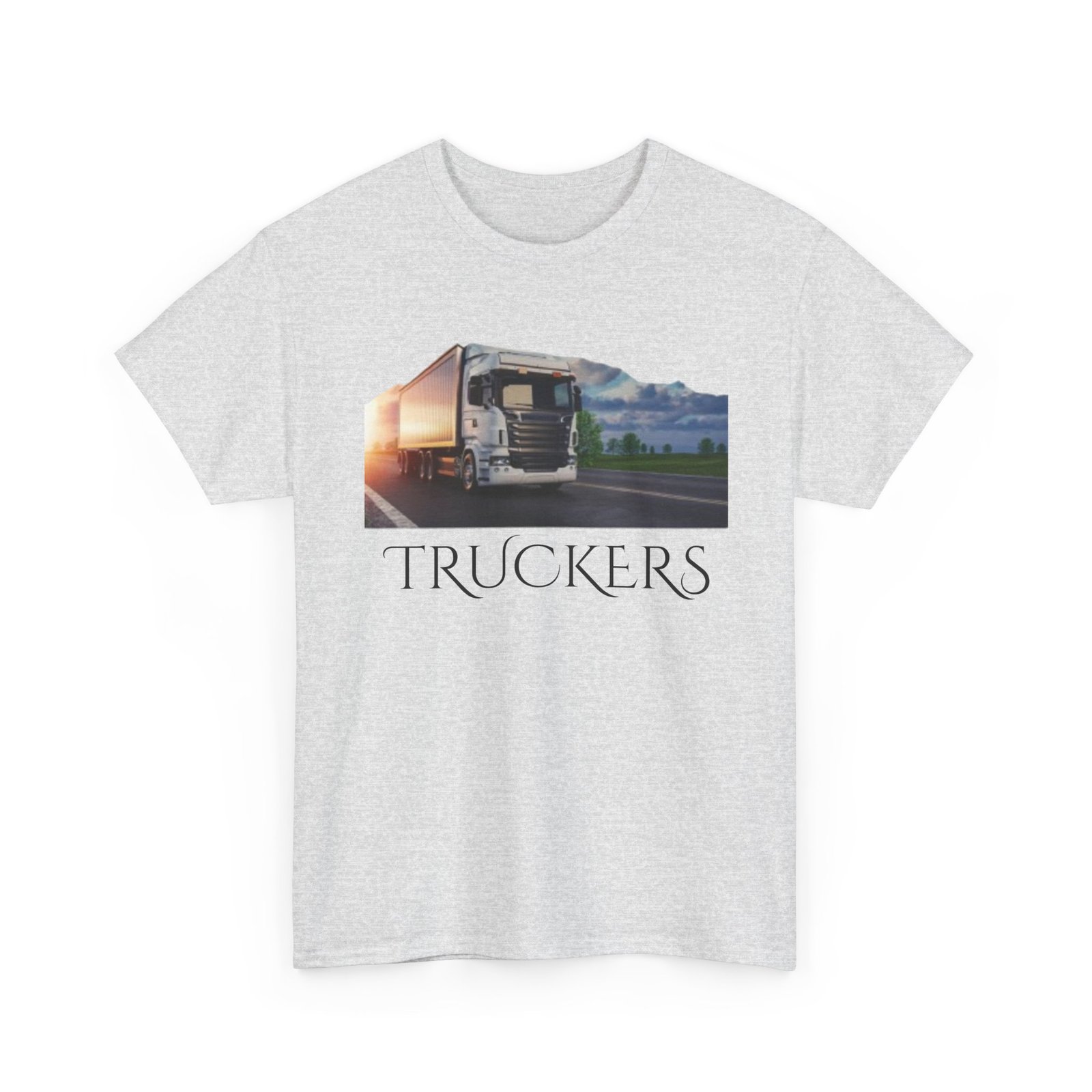 Truckers Lorry Transport Truckers Lorry Unisex Heavy Cotton Tee - Truckers Life, Casual Tee, Truck Driver Gift, Travel Apparel, Road Trip Shirt, Everyday Comfort - Image 7
