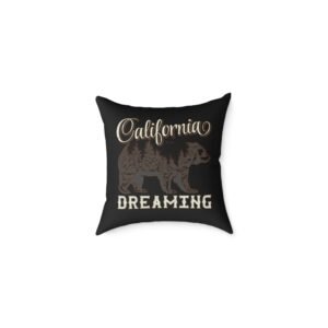 California Dreaming Square Poly Canvas Pillow
