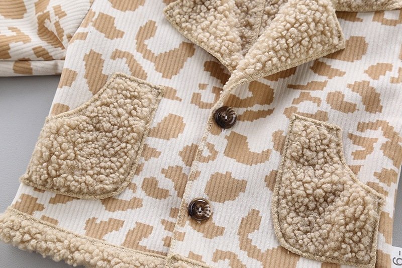 Boys and girls foreign style fur coat warm jacket - Image 8