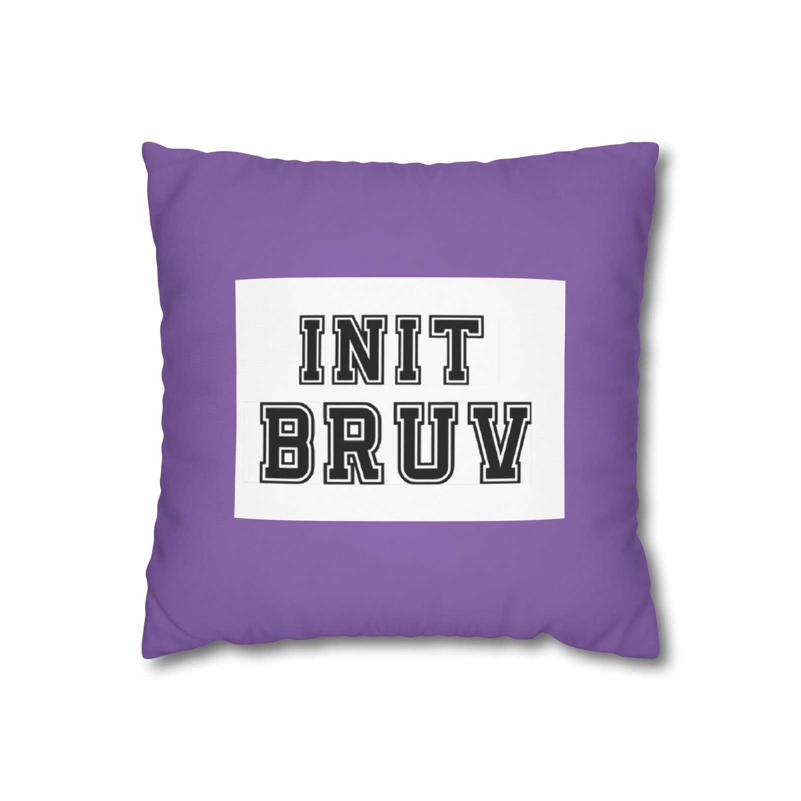 Bruv Square Poly Canvas Pillowcase
