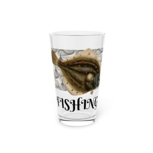 Fish Fishing Water Sports  Glass Pint Glass, Unique Beer Glass, Funny Gift for Fisherman, Independence Day Drinkware, Perfect for Summer BBQs