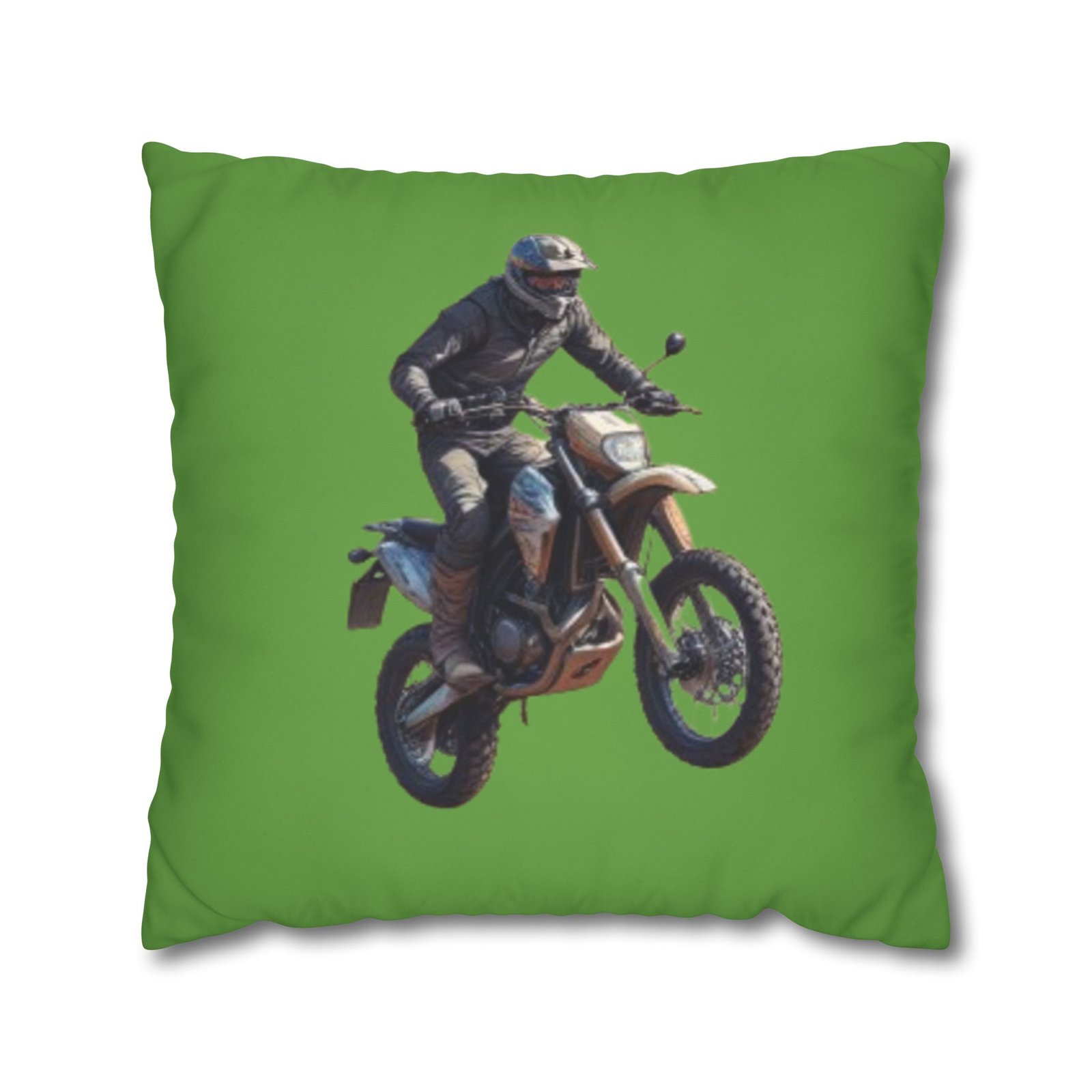 Scrambling Bikes Square Poly Canvas Pillowcase - Image 13